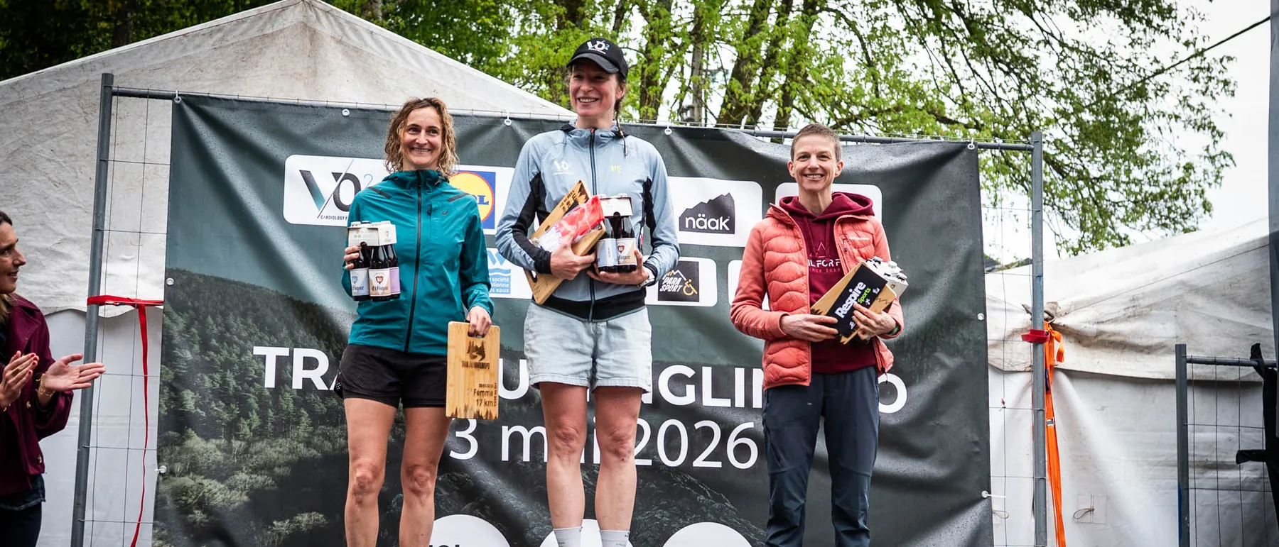 Podium de l'édition 2026