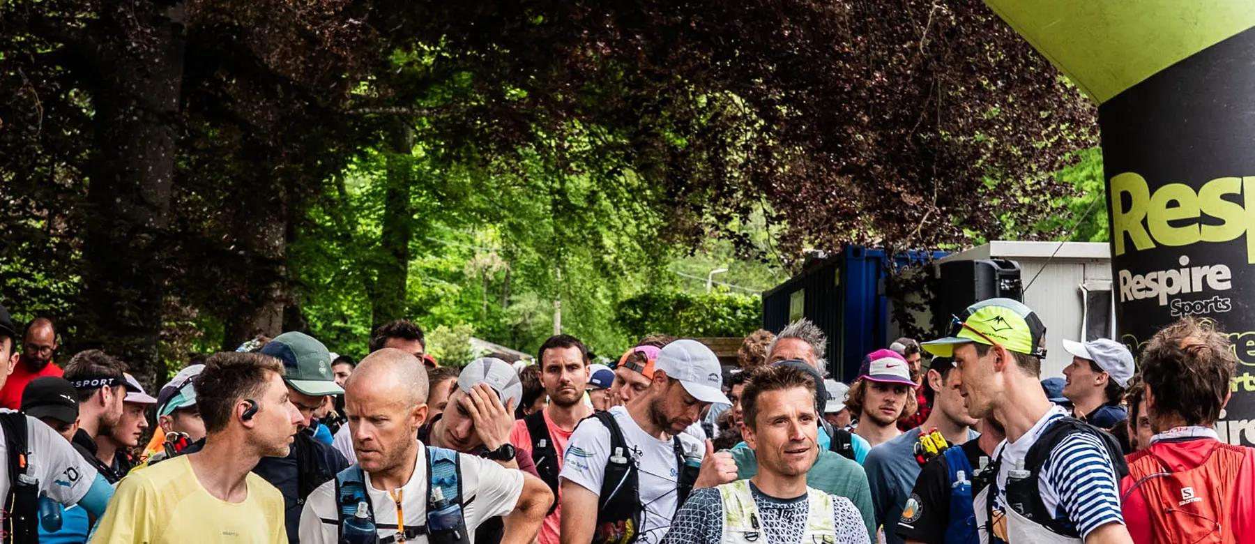 Coureurs sur le parcours du Trail du Ninglinspo